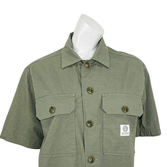 DEUS EX MACHINA Women's SUZY Safari Shirt in Green Size 10 - Picture 7 of 8